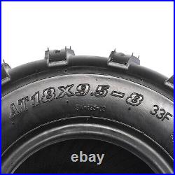 Set of 4 19x7-8 & 18x9.5-8 Replacement ATV UTV Tires Off-Road All-Terrain Bike