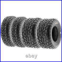 Set of 4, 19x7-8 & 20x10-9 Replacement ATV UTV Tires 6 Ply A021 by SunF