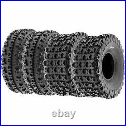 Set of 4, 19x7-8 & 20x11-8 Replacement ATV UTV 6 Ply Tires A027 by SunF