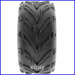 Set of 4, 19x7-8 & 22x10-10 Replacement ATV UTV 6 Ply Tires A004 by SunF