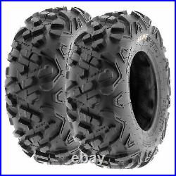 Set of 4, 19x7-8 & 22x10-10 Replacement ATV UTV 6 Ply Tires A051 by SunF
