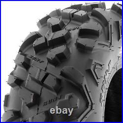 Set of 4, 19x7-8 & 22x10-10 Replacement ATV UTV 6 Ply Tires A051 by SunF