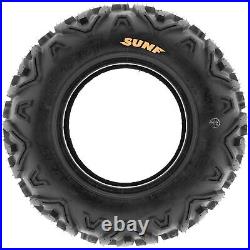 Set of 4, 19x7-8 & 22x10-10 Replacement ATV UTV Tires 6 Ply A051 by SunF