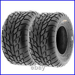 Set of 4, 19x7-8 & 22x10-8 Replacement ATV UTV 6 Ply Tires A021 by SunF