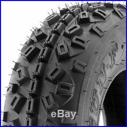 Set of 4, 20x6-10 & 18x10-8 Replacement ATV UTV 6 Ply Tires A035 by SunF