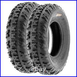 Set of 4, 20x6-10 & 22x11-9 Replacement ATV UTV 6 Ply Tires A031 by SunF