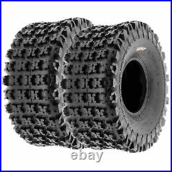 Set of 4, 20x7-8 & 22x11-9 Replacement ATV UTV 6 Ply Tires A027 by SunF