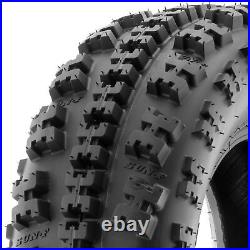 Set of 4, 21x7-10 & 18x10.5-8 Replacement ATV UTV 6 Ply Tires A027 by SunF