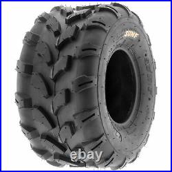 Set of 4, 21x7-8 & 19x9.5-8 Replacement ATV UTV 6 Ply Tires A003 by SunF
