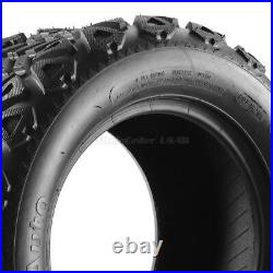 Set of 4 22x11-12 4 Ply Tubeless Turf Tires, Golf ATV UTV Wheel Tires P3026