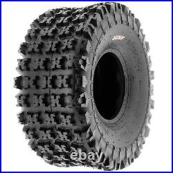 Set of 4, 22x7-10 & 18x10.5-8 Replacement ATV UTV 6 Ply Tires A027 by SunF