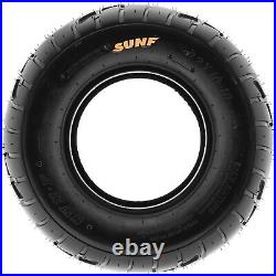 Set of 4, 22x7-10 & 20x10-9 Replacement ATV UTV 6 Ply Tires A021 by SunF