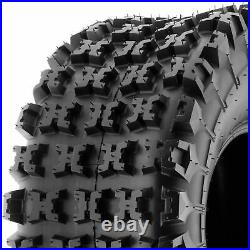 Set of 4, 22x7-10 & 20x11-8 Replacement ATV UTV 6 Ply Tires A027 by SunF