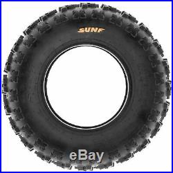 Set of 4, 22x7-10 & 20x11-9 Replacement ATV UTV 6 Ply Tires A027 by SunF