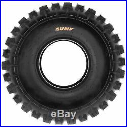 Set of 4, 22x7-10 & 20x11-9 Replacement ATV UTV 6 Ply Tires A027 by SunF