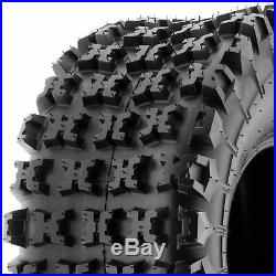 Set of 4, 22x7-10 & 22x11-9 Replacement ATV UTV 6 Ply Tires A027 by SunF