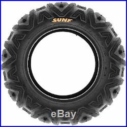 Set of 4, 22x7-12 & 22x10-12 Replacement ATV UTV SxS 6 Ply Tires A033 by SunF