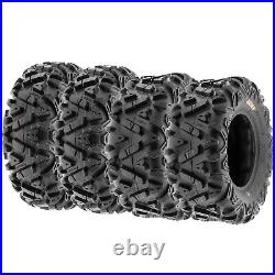 Set of 4, 23x8-11 & 24x10-11 Replacement ATV UTV SxS Tires 6 Ply A033 by SunF