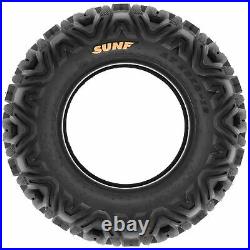 Set of 4, 23x8-11 & 24x8-11 Replacement ATV UTV SxS 6 Ply Tires A033 by SunF