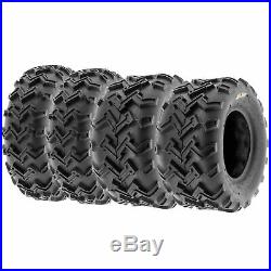 Set of 4, 24x8-12 & 24x11-10 Replacement ATV UTV 6 Ply Tires A001 by SunF