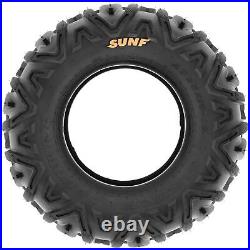 Set of 4, 24x8-12 & 24x11-10 Replacement ATV UTV SxS Tires 6 Ply A033 by SunF