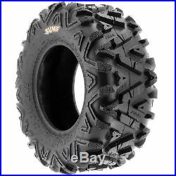 Set of 4, 25x10-12 & 25x11-10 Replacement ATV UTV SxS 6 Ply Tires A033 by SunF