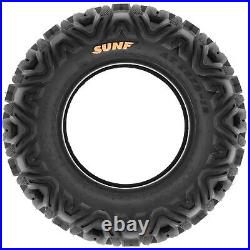 Set of 4, 25x10-12 & 25x12-9 Replacement ATV UTV SxS Tires 6 Ply A033 by SunF