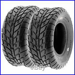 Set of 4, 25x8-12 & 25x10-12 Replacement ATV UTV 6 Ply Tires A021 by SunF