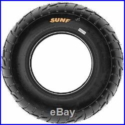 Set of 4, 25x8-12 & 25x10-12 Replacement ATV UTV 6 Ply Tires A021 by SunF