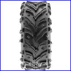 Set of 4, 25x8-12 & 25x10-12 Replacement ATV UTV 6 Ply Tires A024-1 by SunF