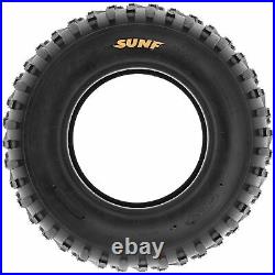 Set of 4, 25x8-12 & 25x10-12 Replacement ATV UTV 6 Ply Tires A032 by SunF