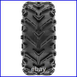 Set of 4, 25x8-12 & 25x10-12 Replacement ATV UTV 6 Ply Tires A041 by SunF