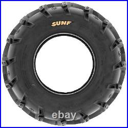 Set of 4, 25x8-12 & 25x11-10 Replacement ATV UTV 6 Ply Tires A050 by SunF