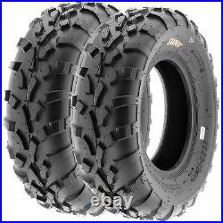 Set of 4, 25x8-12 & 25x11-12 Replacement ATV UTV 6 Ply Tires A010 by SunF