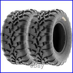 Set of 4, 25x8-12 & 25x11-12 Replacement ATV UTV 6 Ply Tires A010 by SunF