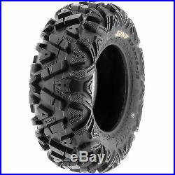 Set of 4, 25x8-12 & 25x11-12 Replacement ATV UTV SxS 6 Ply Tires A033 by SunF