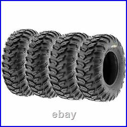 Set of 4, 25x8R12 & 25x10R12 Replacement ATV UTV SxS 6 Ply Tires A043 by SunF