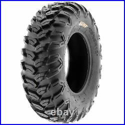 Set of 4, 25x8R12 & 25x10R12 Replacement ATV UTV SxS 6 Ply Tires A043 by SunF
