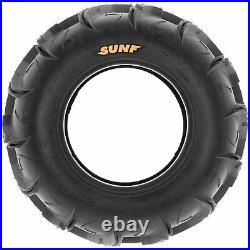 Set of 4, 26x9-12 & 26x11-12 Replacement ATV UTV 6 Ply Tires A048 by SunF
