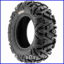 Set of 4, 26x9-12 & 26x11-12 Replacement ATV UTV SxS 6 Ply Tires A033 by SunF