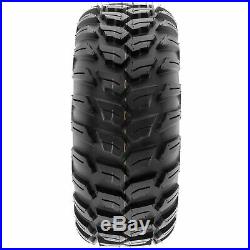 Set of 4, 26x9R12 & 26x11R12 Replacement ATV UTV SxS 6 Ply Tires A043 by SunF