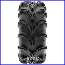 Set of 4, 27x10-12 & 27x12-12 Replacement ATV UTV 6 Ply Tires A050 by SunF
