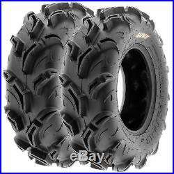 Set of 4, 27x9-12 & 27x11-12 Replacement ATV UTV 6 Ply Tires A048 by SunF