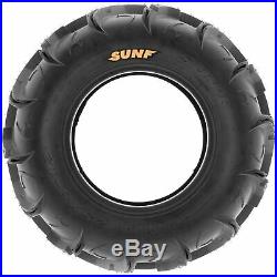 Set of 4, 27x9-12 & 27x11-12 Replacement ATV UTV 6 Ply Tires A048 by SunF