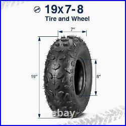 Set of 4 Sport ATV tires 19x7-8 Front 18x9.5-8 Rear All-Terrain Mini Bike Tires
