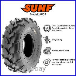 Set of 4, SunF 18x7-8 18x7x8 Replacement ATV UTV Tires 6 Ply All Terrain A003