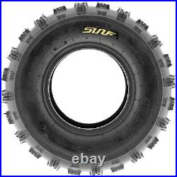 Set of 4 SunF 19x7-8 & 18x9.5-8 Replacement ATV UTV All Terrain 6 Ply Tires A014