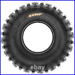 Set of 4, SunF 21x6-10 Front & 18x10-8 Rear Replacement ATV UTV Tires 6 Ply A035