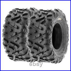 Set of 4, SunF 22x7-11 & 20x10-9 Replacement ATV Tires 6 Ply All Terrain A051