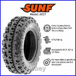 SunF 20x7-8 & 18x10.5-8 ATV UTV 6 PR Replacement SxS Tires A027 Bundle
